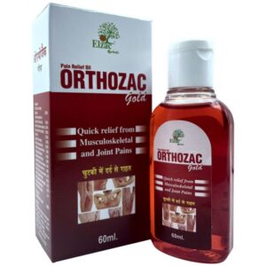 Orthozac Gold Oil - Ayurvedic Pain Relief Medicine | Massage Oil | Relief from Joint Pain, Inflammation, Backaches, Sprains, Strains | 60 ml