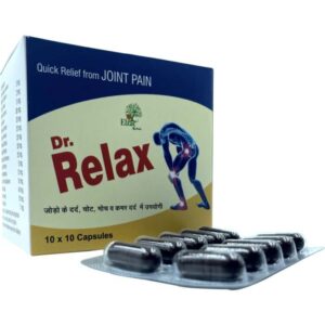 Dr Relax Capsules - Ayurvedic Joint Pain Relief Medicine | Arthritis | Gout | Uric Acid Management | Bone and Cartilage Health | 10x10