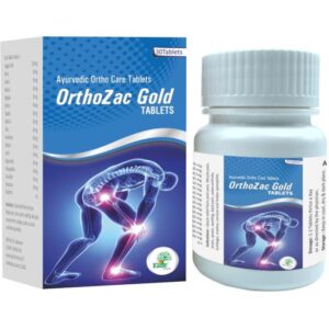 Orthozac Gold Tablet - Ayurvedic Joint Pain Relief Tablets | Arthritis | Gout | Uric Acid Management | Bone and Cartilage Health | 30 Tablets